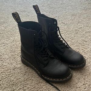 Dr. Martens Black Leather Boots